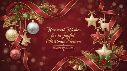 Celebrate the Miracle of Christmas - Traditional Religious Holiday Greeting Card - Wishing You a Season Filled with Faith, Hope, and Divine Love