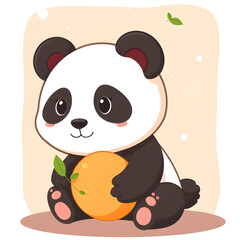 panda, cartoon, cute, funny, playful, animal, wildlife, bear, baby, bamboo, forest, adorable, kawaii, smiling, happy, friendly, character, mascot, vector, illustration, clipart, drawing, doodle, icon,