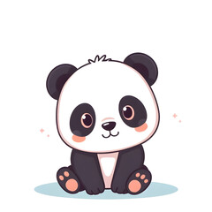 panda, cartoon, cute, funny, playful, animal, wildlife, bear, baby, bamboo, forest, adorable, kawaii, smiling, happy, friendly, character, mascot, vector, illustration, clipart, drawing, doodle, icon,