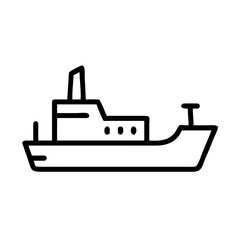 Fototapeta premium vector illustration of a ship
