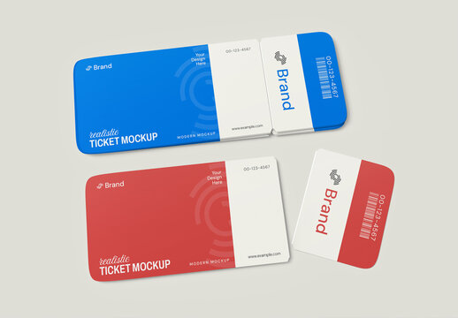 Event Ticket Mockup Design