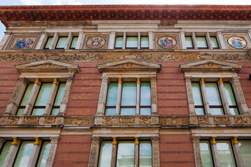 The Gropius Bau in Berlin, Germany. The facade of the art museum and culture center for exhibitions and archaeology.