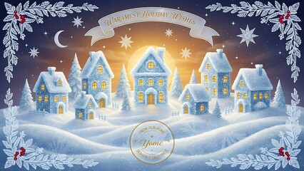 Celebrate the Miracle of Christmas - Traditional Religious Holiday Greeting Card - Wishing You a Season Filled with Faith, Hope, and Divine Love