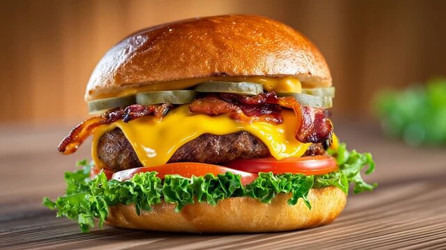 gourmet cheeseburger