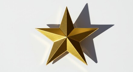 Gold star ornament