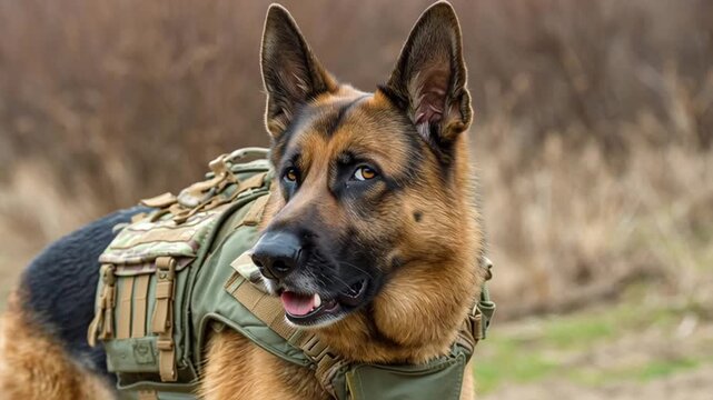 german shepherd dog tactical vest
