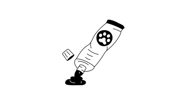 Special toothpaste formulated for cleaning and maintaining pet teeth