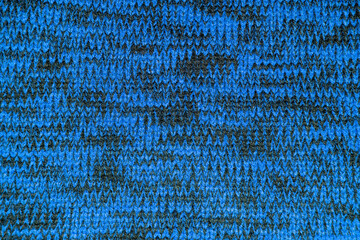Textura o fondo de tejido de jersey azul y negro
