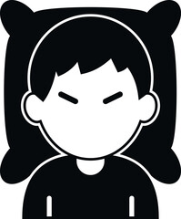 Child sleeping on a pillow, illustrating rest and sleep