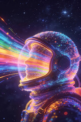 generative animation. technologies of the future. quantum tunneling