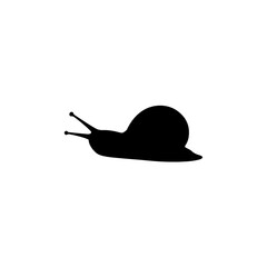Snail silhouette illustration