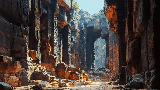  rock formations of badami caves in karnataka india video