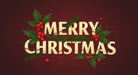 Merry christmas holiday greeting