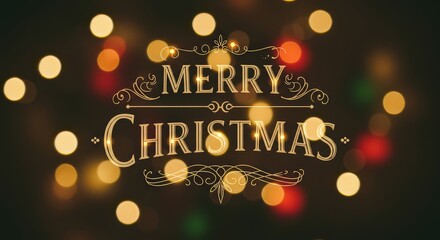 Merry christmas text design