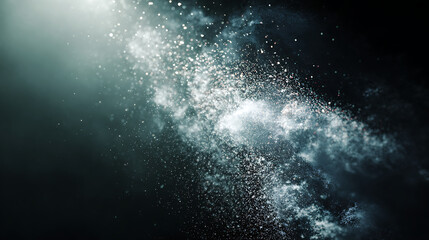 Bubbles Rising in Water with Light Rays Effect
