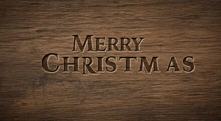 Merry christmas wooden background
