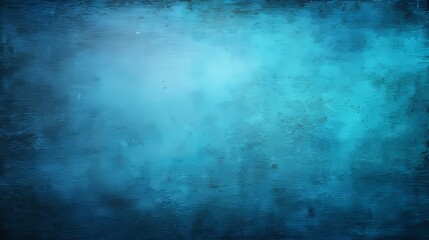 Highly saturated moody abstract texture in deep teal, turquoise, and dark blue with distressed light spots and rough weathered patterns, ideal for grunge design, digital art, branding, website banners