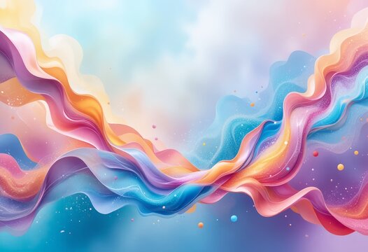 Soft Pastel Flow Abstraction