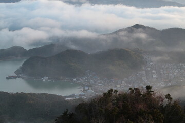 五老ヶ岳山頂から見た雲海