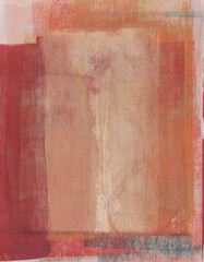 Hand painted abstract art background in warm colours of terracotta, sienna and beige. High resolution for printing. Can be used as a background in design. 