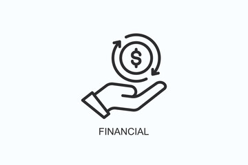 Financial Icon Or Logo Isolated Vector Illustration