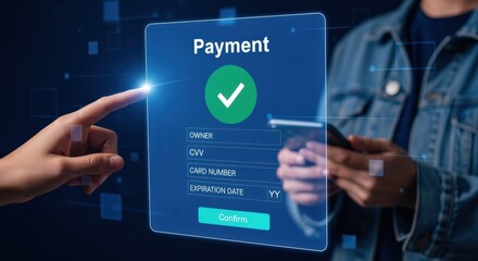 Online Payment Transaction Confirmation on Digital Interface with Finger Pointing, Promoting Easy and Secure Digital Commerce
