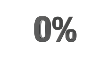 Percent sign 3d rendering discount percentage symbol creative marketing visuals