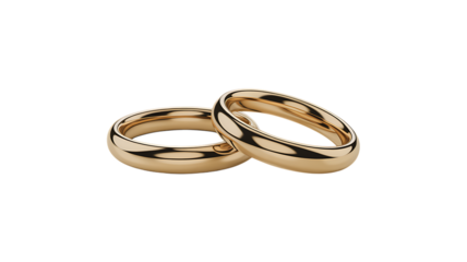 Gold wedding ring eternal bond design
