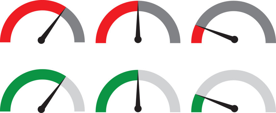 speedometer icons set. Tachometer icon. Performance indicator sign. Car speed. Fast internet speed sign. Performance indicators sign symbol. Car speed, fast internet speed sign. Dashboard colorful 