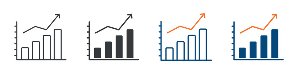 Metrics Icon Set Multiple Style Collection 