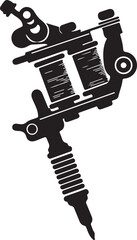 Black electric guitar vector illustration symbol of musical technology equipment