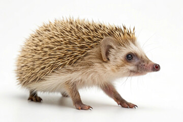 hedgehog on white background