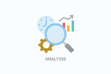 Analysis Icon Or Logo Isolated Vector Illustration