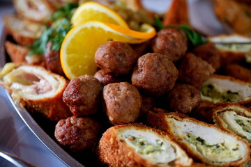 roast meat with orange