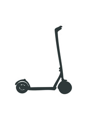 compact electric scooter personal transport artwork