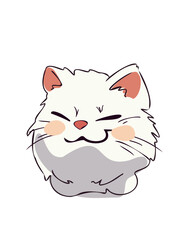 adorable tiny kitten napping artwork