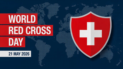 World red cross day 21 may 2026 emblem and world map graphic