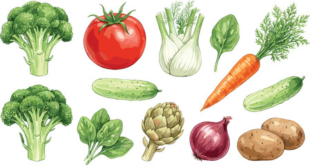 Fresh vegetables, colorful produce, healthy food, organic ingredients, farm harvest, vegetarian diet, kitchen cooking, grocery items, natural nutrition, plant-based