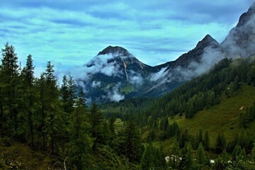 Austrian Alps - view from the station Dachstein Cable Car