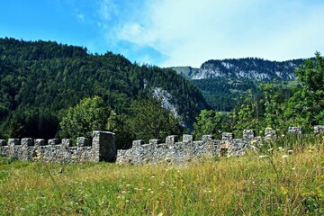 Austrian Alps - outlook from the ruin Wolkenstein