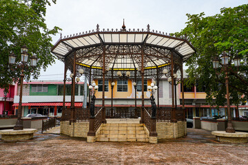Gazebo on the main square of Aguada, Puerto Rico