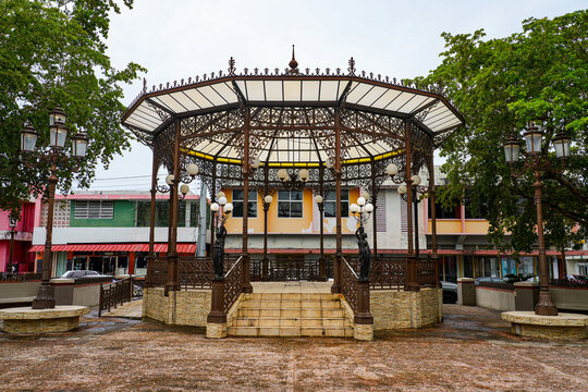 Gazebo on the main square of Aguada, Puerto Rico