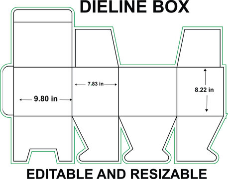 tuck end snap lock bottom box dieline