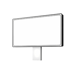 Obraz premium Blank Outdoor Horizontal Advertising Billboard Mockup for Branding