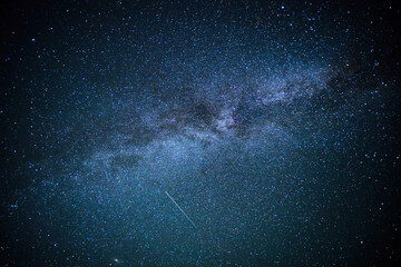 The beautiful Milky way on a dark sky