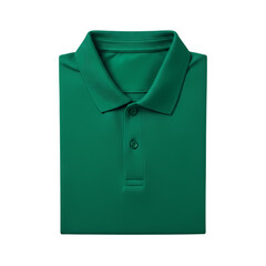 Sharp folded emerald green polo shirt ready for modern casual wear
