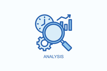 Analysis Icon Or Logo Isolated Vector Illustration