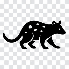 Quoll Silhouette Icon – Minimal Vector Marsupial Graphic