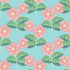 Vector - flower bouquet in color seamless pattern.