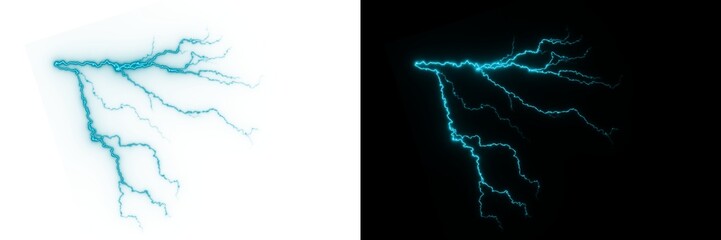 Light thunder abstract background